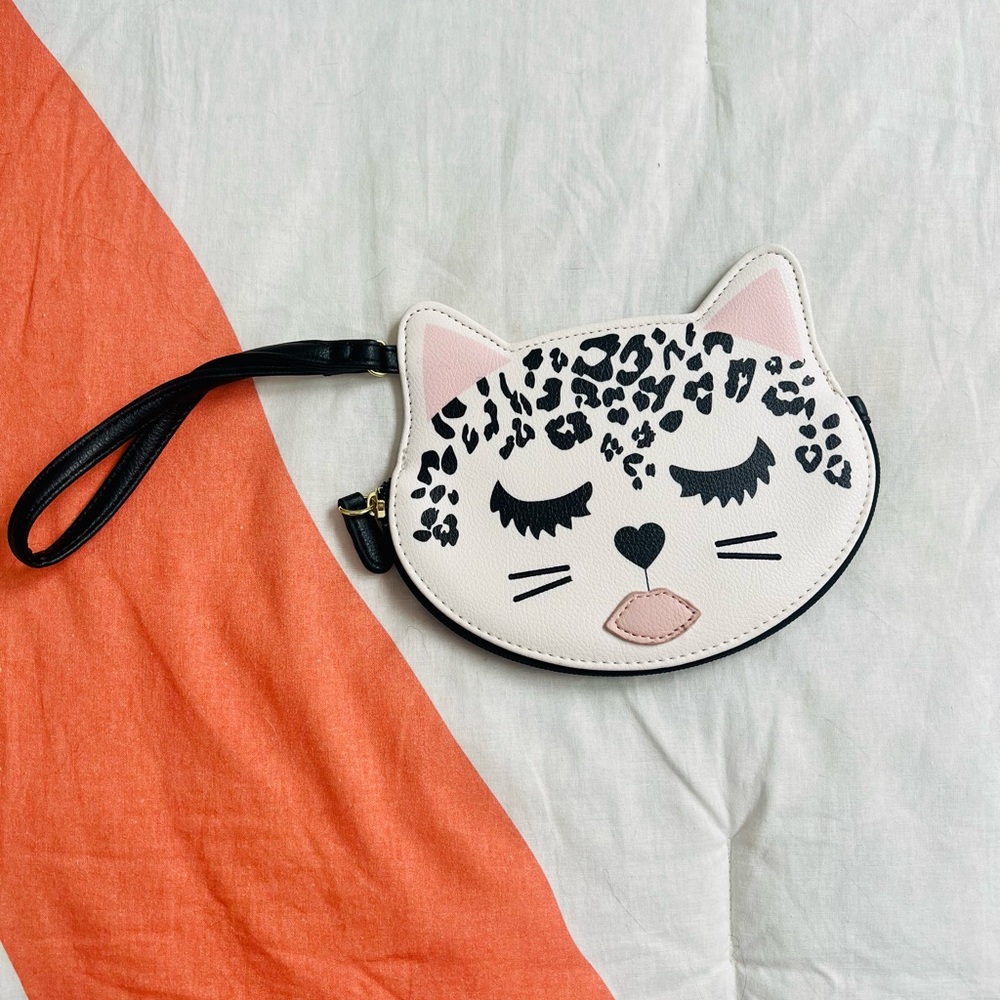 Betsy Johnson Cat Wristlet